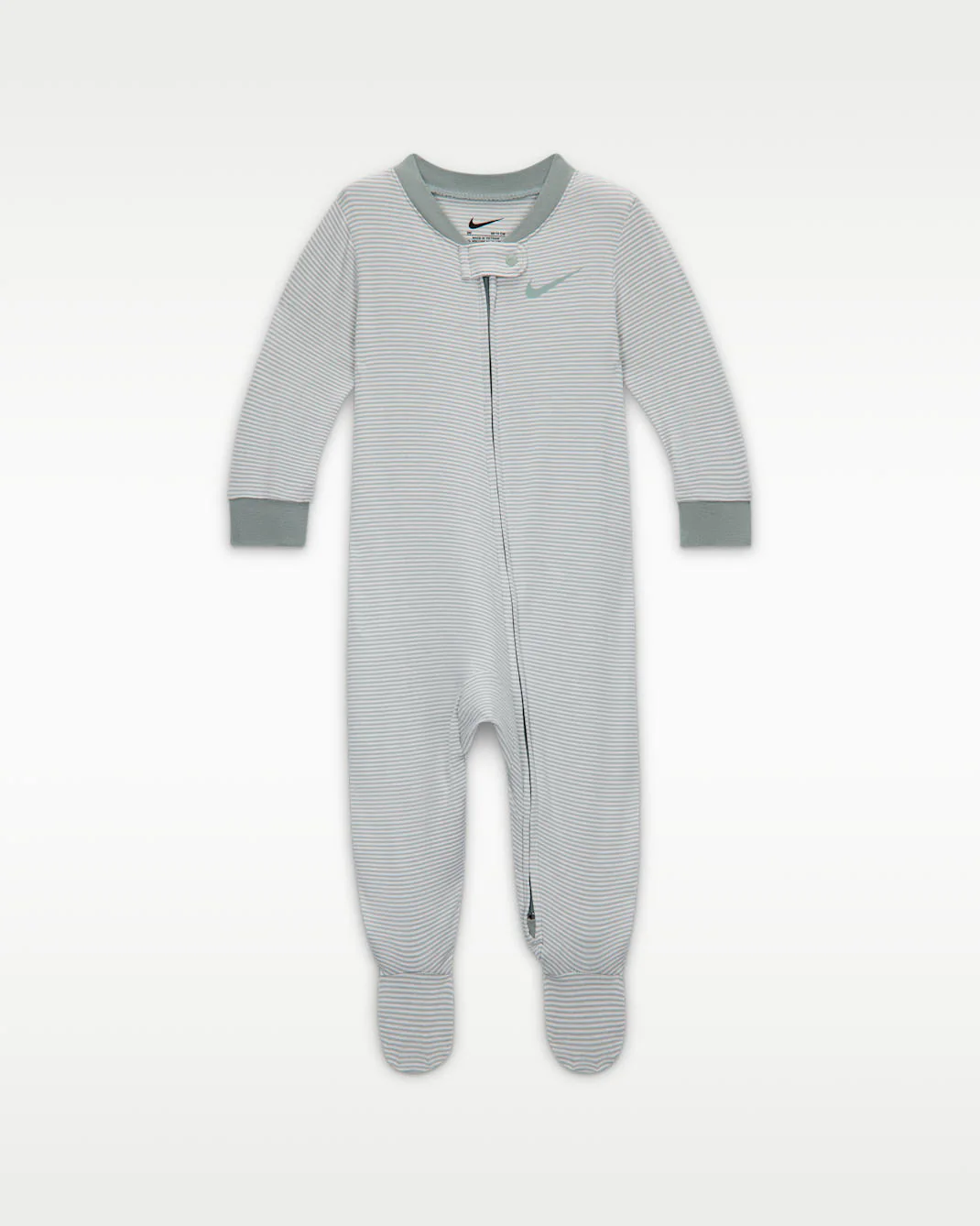 Nike Kid's Striped Coverall Green Onesie