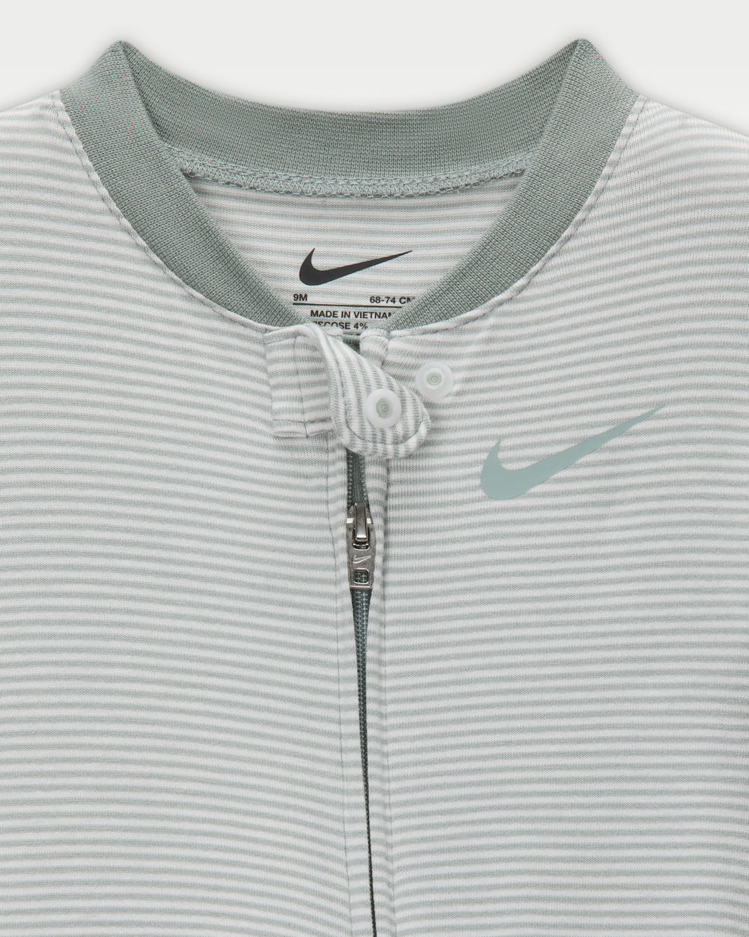 Nike Kid's Striped Coverall Green Onesie - Image 3