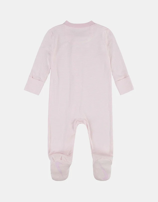 Nike Kid's Striped Coverall Pink Onesie - Image 2
