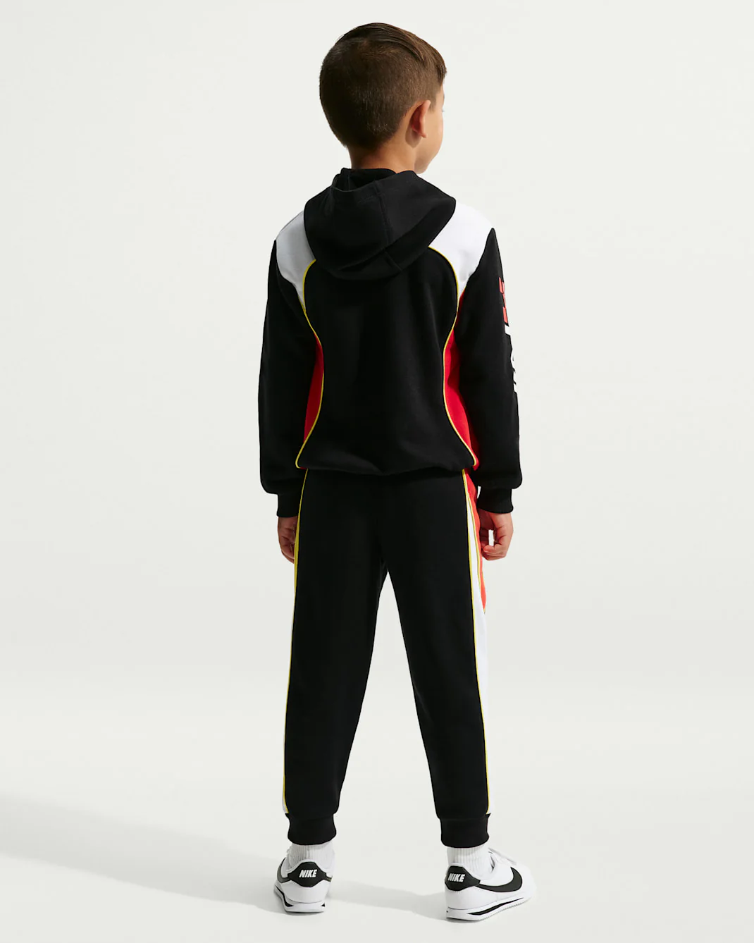 Nike Kid's Victory Lap French Terry Black Hoodie - Image 5