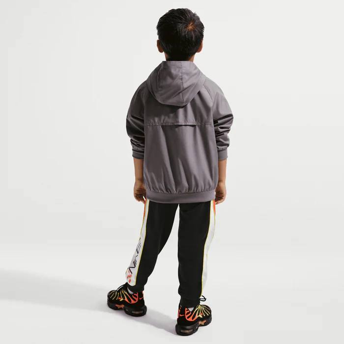 Nike Kid's Victory Lap French Terry Black Trackpants - Image 4