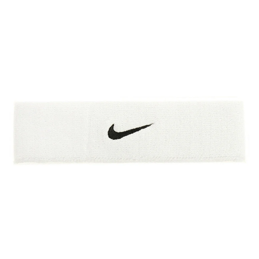 Nike Swoosh White Headband - Image 2