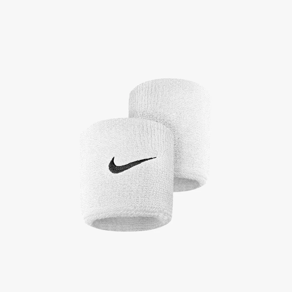 Nike Swoosh White Wristband - Image 3
