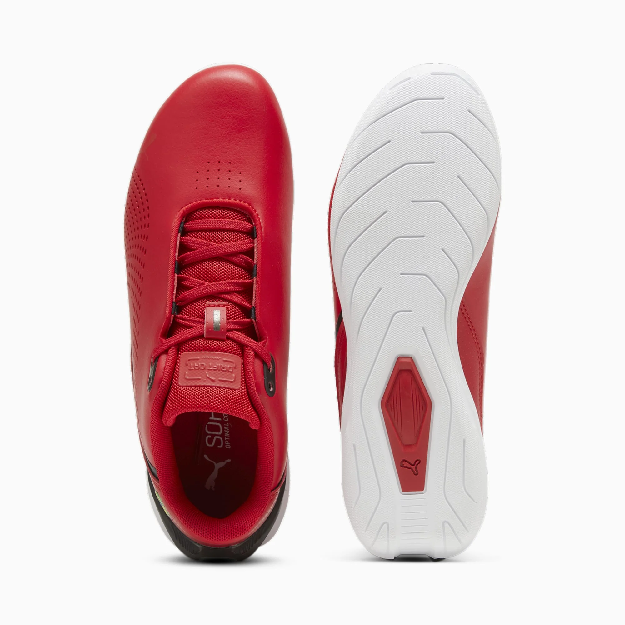 Puma Junior Ferrari Cat White/Red Shoe - Image 4