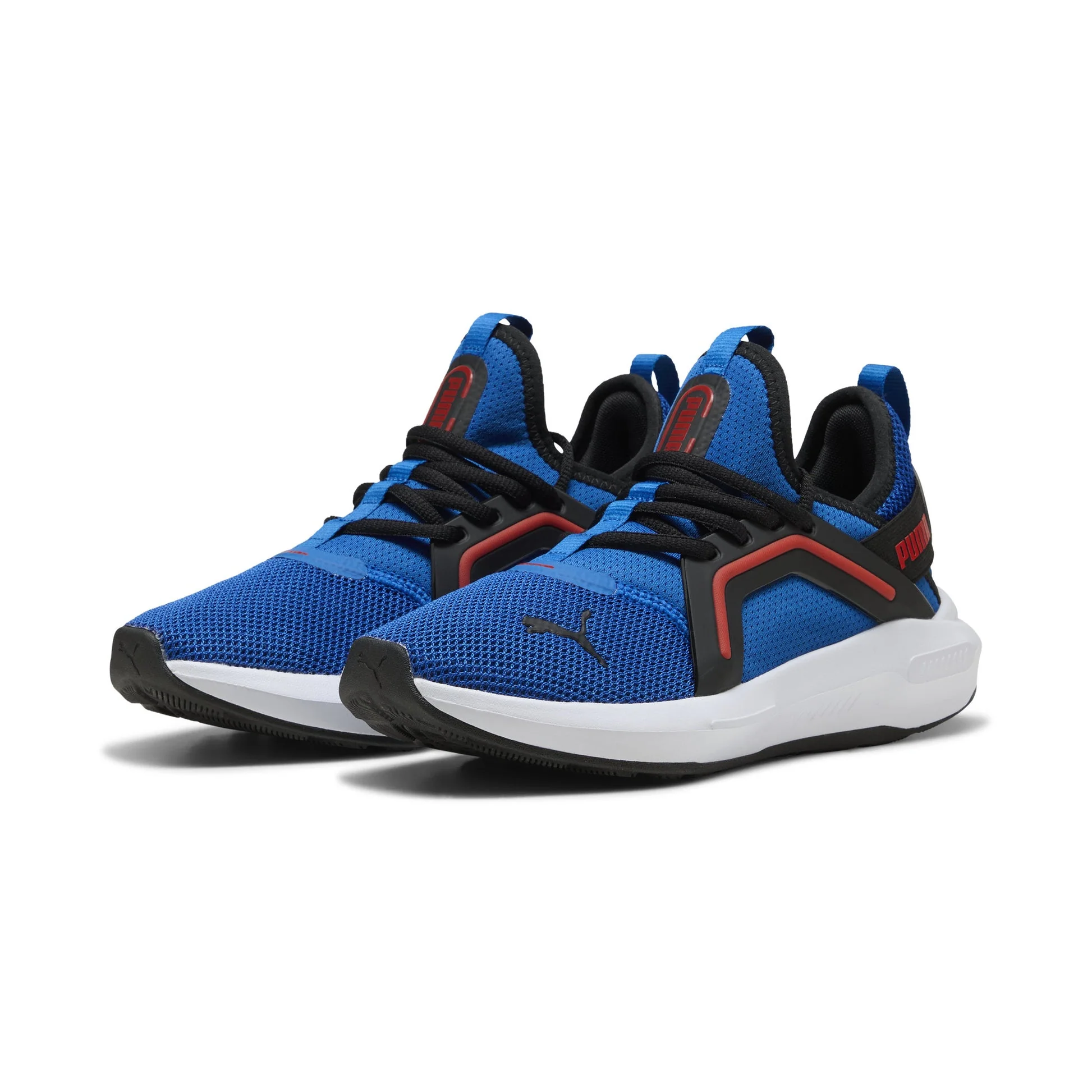 Puma Junior Softride Enzo Royal/Red Sneaker Shoes - Image 4