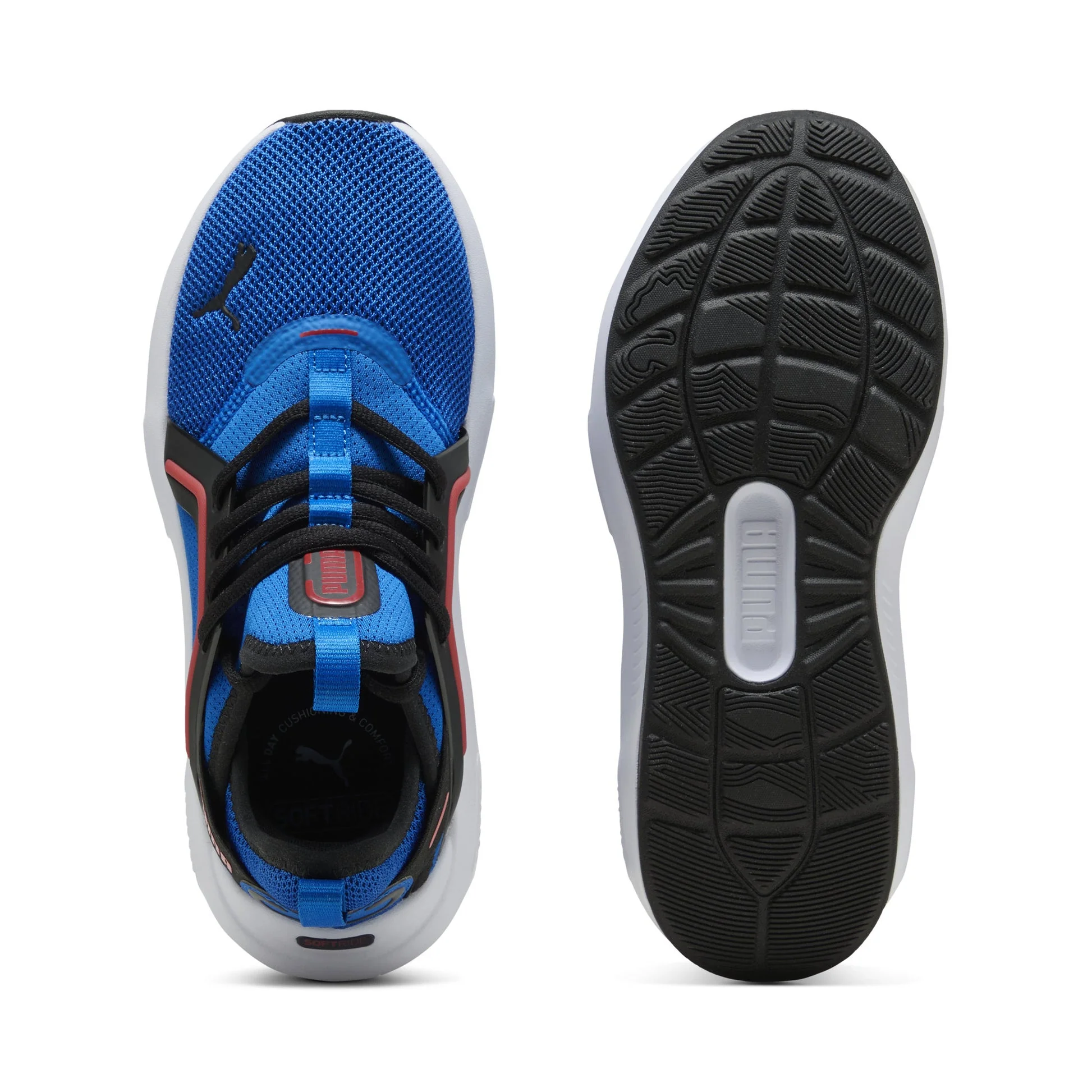 Puma Junior Softride Enzo Royal/Red Sneaker Shoes - Image 5