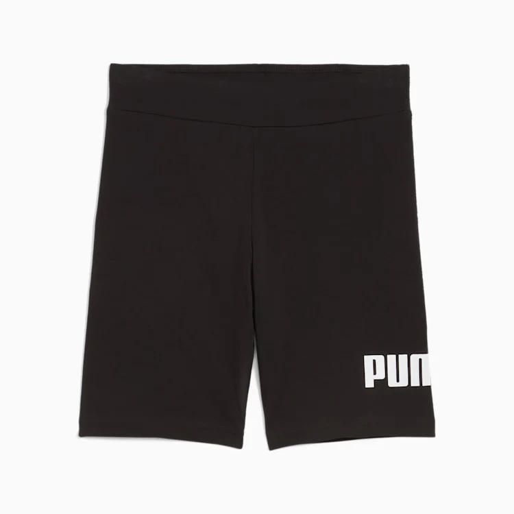Puma Kid's Ess No.1 Logo Black Bike Short Leggings - Image 2
