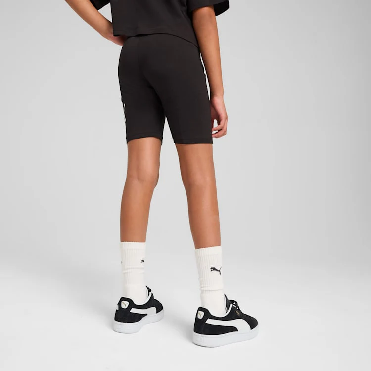 Puma Kid's Ess No.1 Logo Black Bike Short Leggings - Image 3
