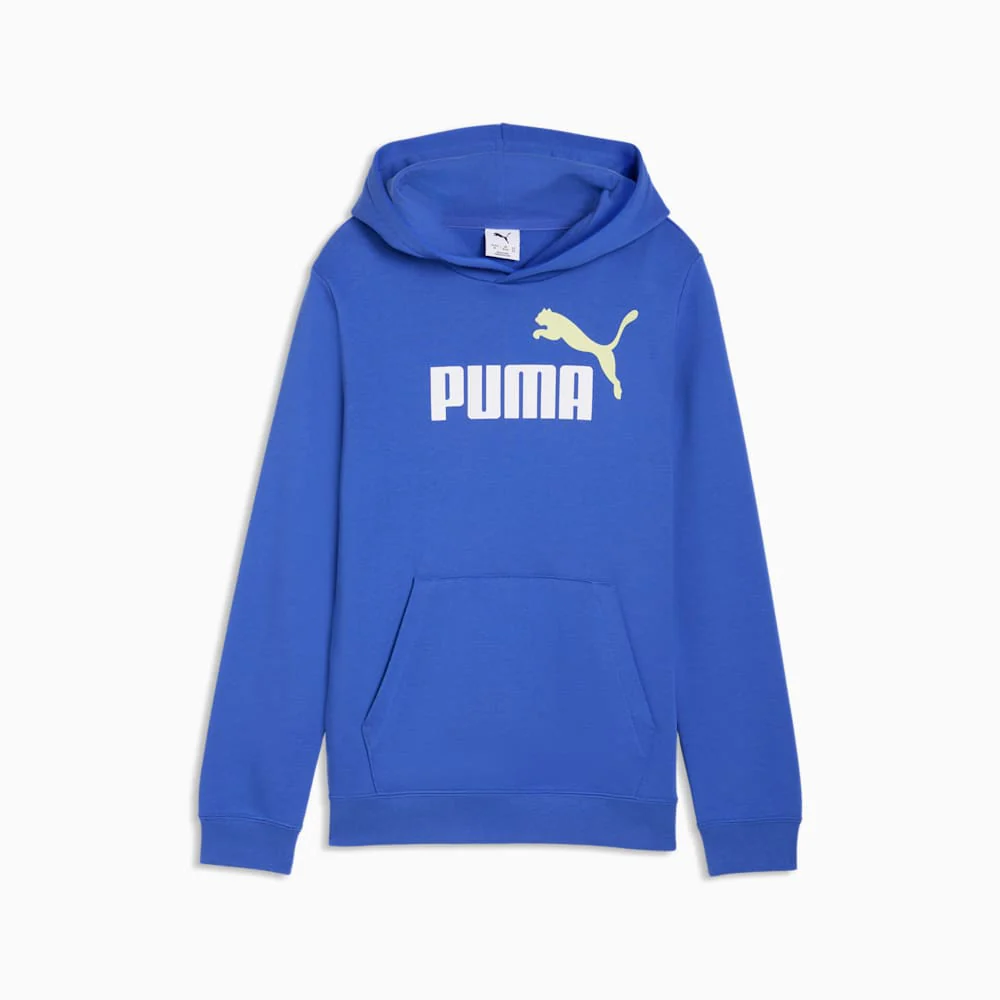 Puma Kid's Essentials 2 Colour No. 1 Logo Royal Blue Hoodie - Image 2