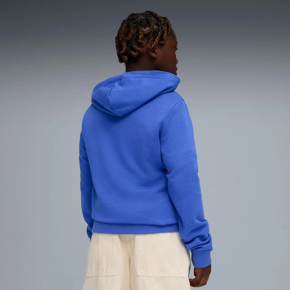 Puma Kid's Essentials 2 Colour No. 1 Logo Royal Blue Hoodie - Image 5