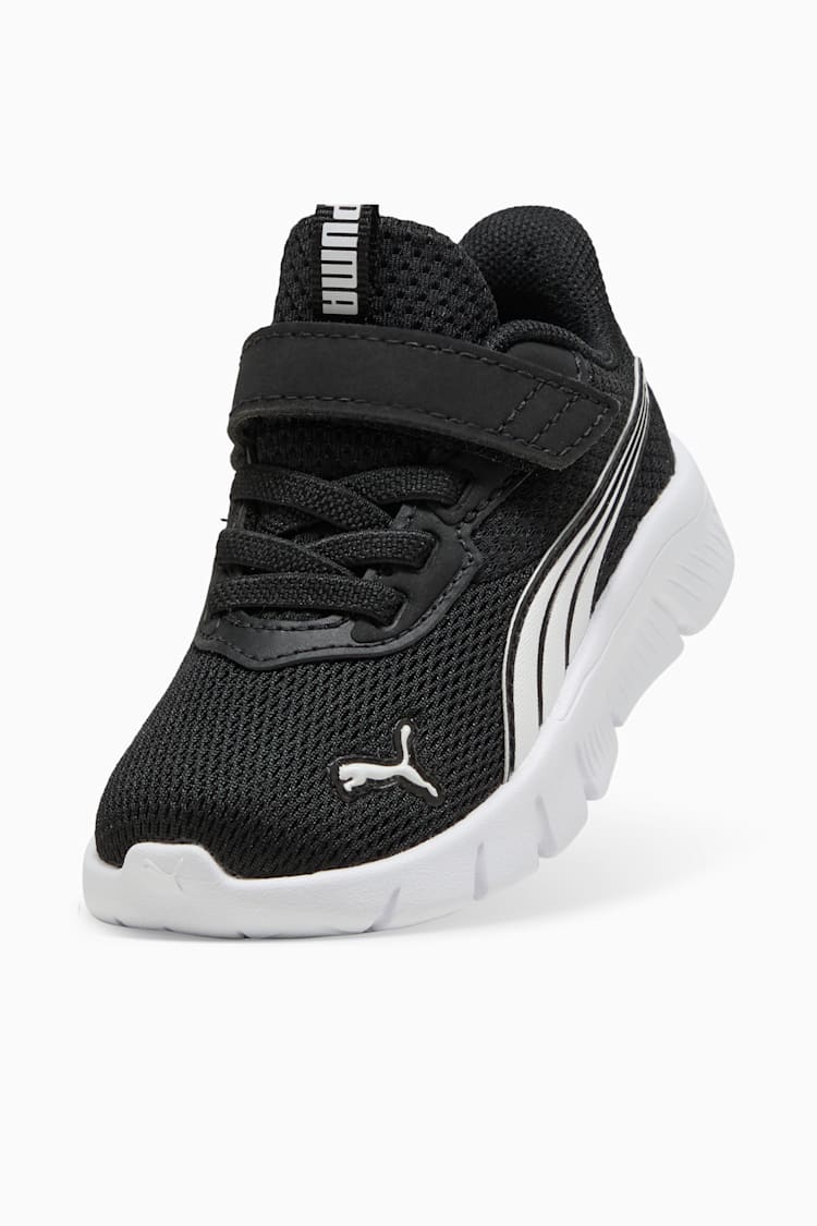 Puma Kid's Flex Focus Black/White Running Shoes - Image 6