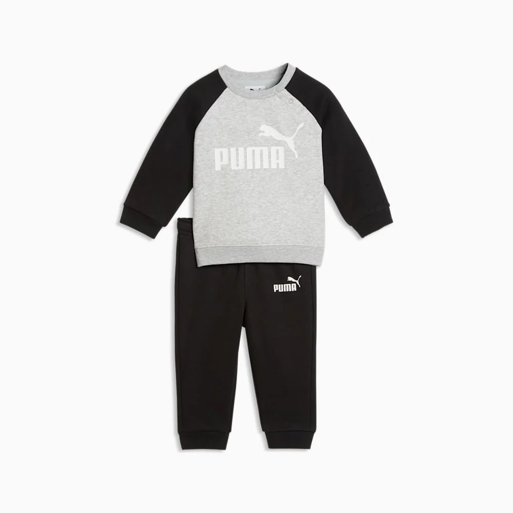 Puma Kid's Minicats Essentials Raglan Crew Tracksuit Set