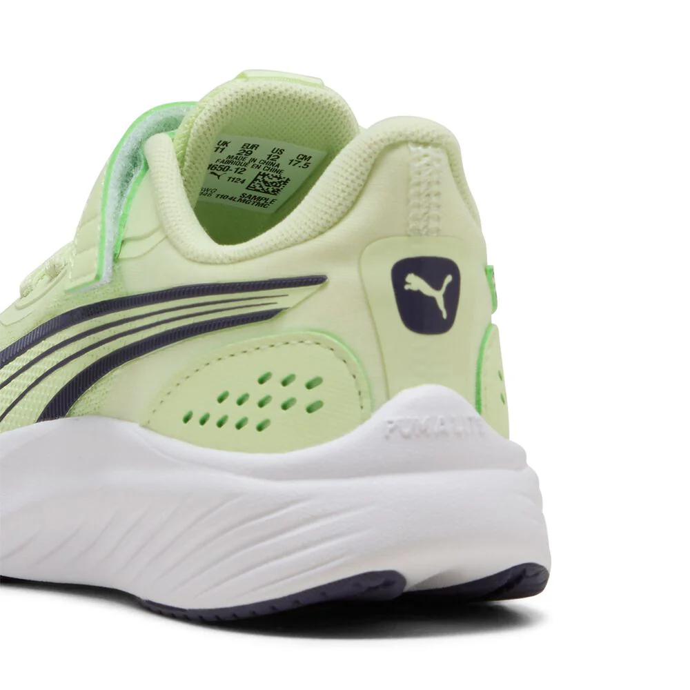 PUMA KID'S POUNCE AC+ APPLE/PLUM RUNNING SHOES - Image 3
