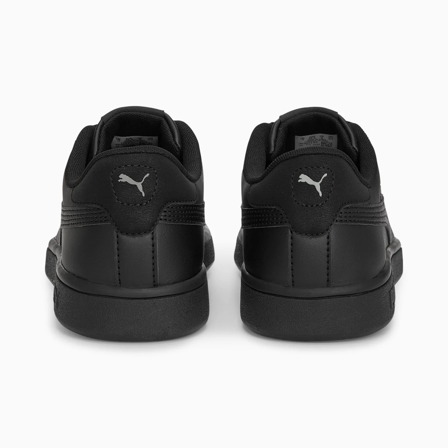 Puma Kids Smash 3.0 Triple Black Sneaker Shoes - Image 4