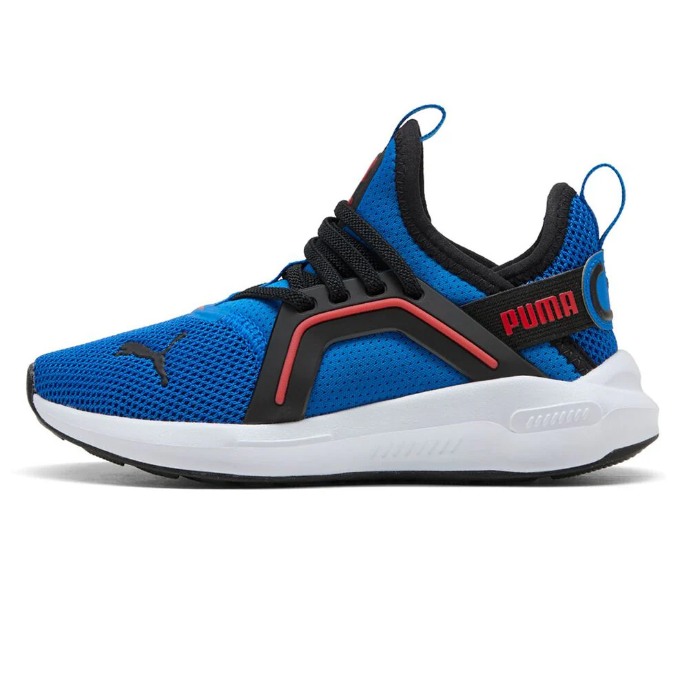 Puma Kid's Softride Enzo Royal/Red Sneaker Shoes - Image 2