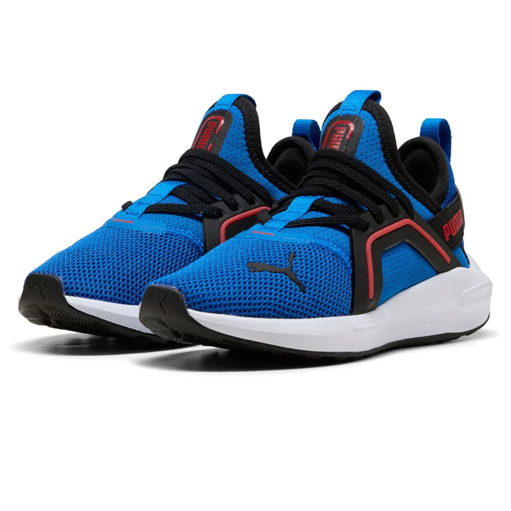 Puma Kid's Softride Enzo Royal/Red Sneaker Shoes - Image 4