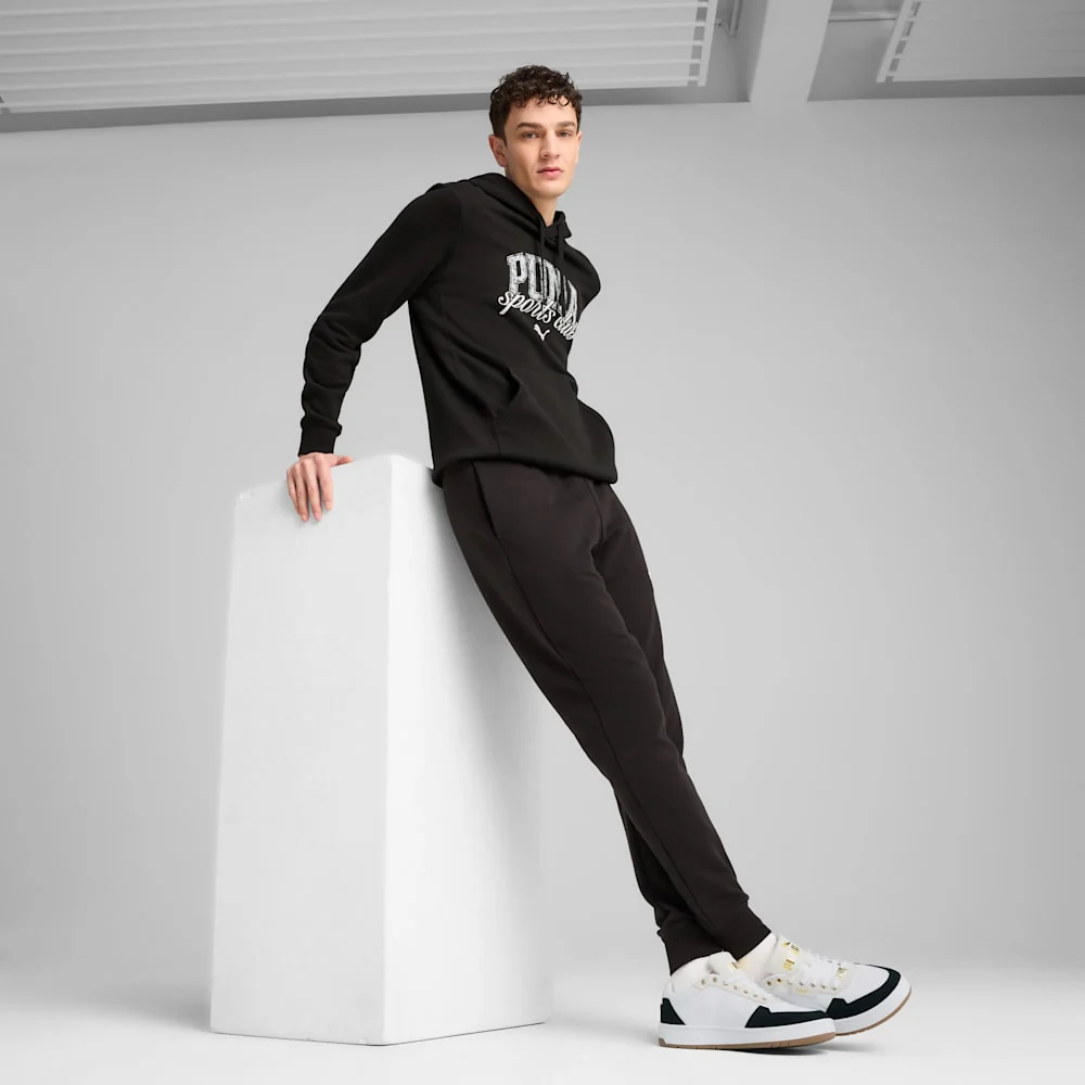 Puma Men's Class French Terry Black Hoodie - Image 6