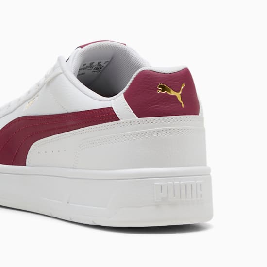Puma Men's Court Classico White/Red Sneaker Shoes - Image 5