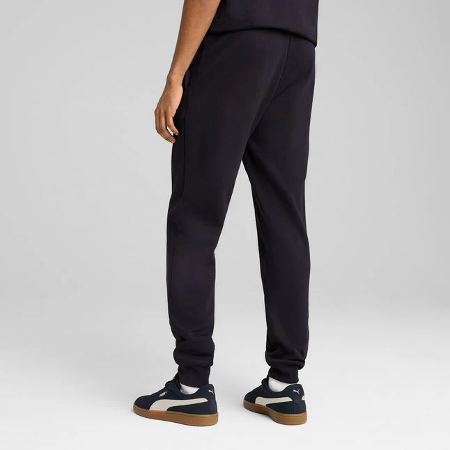 Puma Men's Essentials Fleece Navy Trackpants - Image 3