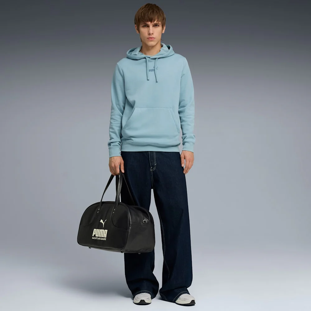 Puma Men's Essentials No. 1 Small Logo Fleece Seafoam Hoodie - Image 4