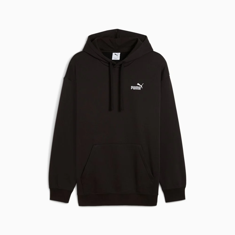 Puma Men's Essentials Relaxed Small No. 1 Logo Black Hoodie