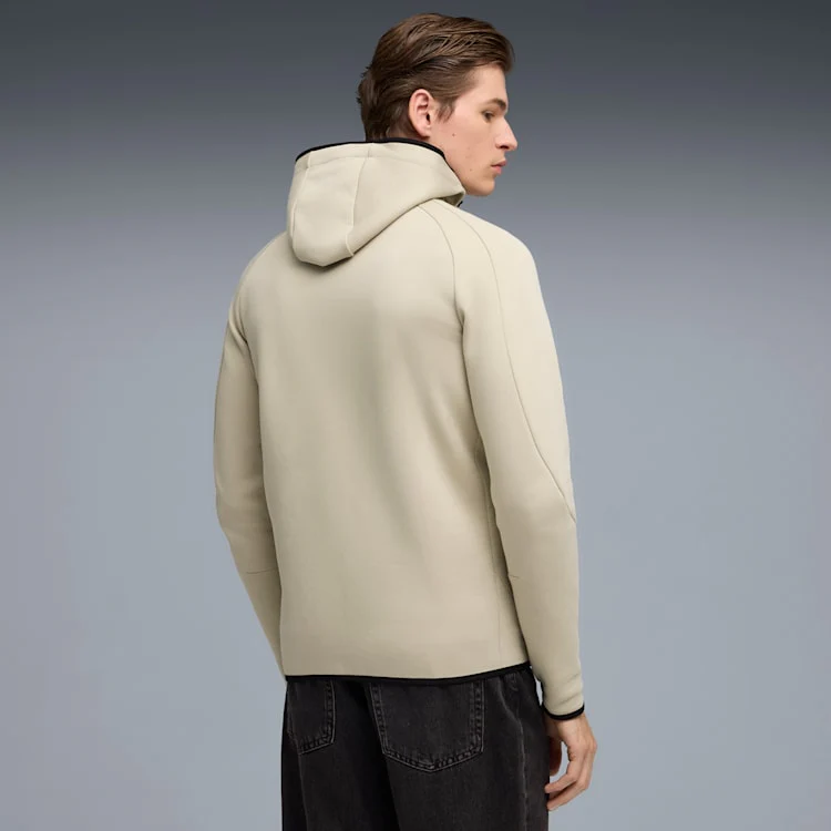 Puma Men's Evostripe Full-Zip Grey Hoodie - Image 3