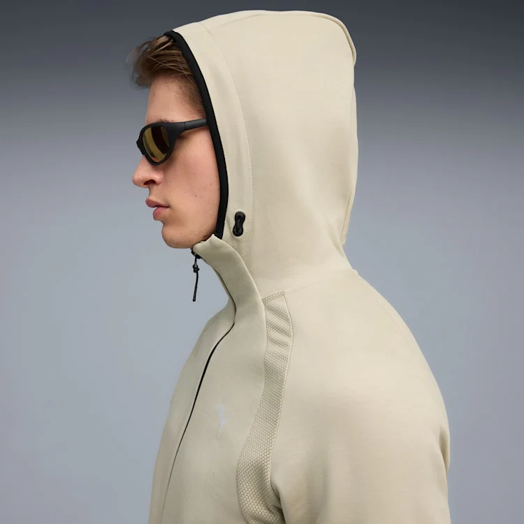 Puma Men's Evostripe Full-Zip Grey Hoodie - Image 5