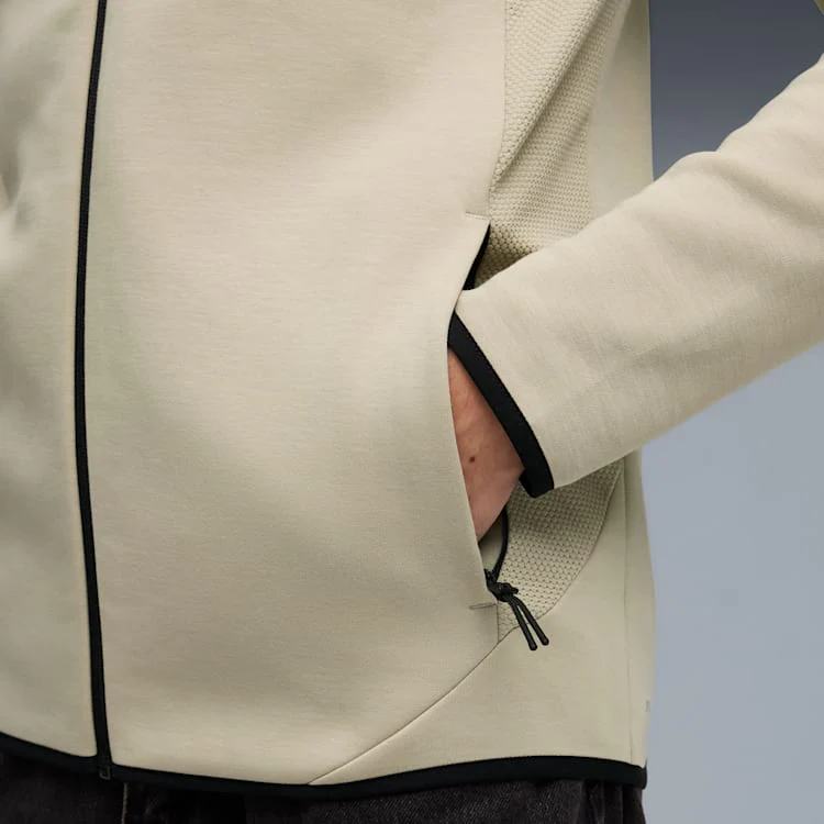 Puma Men's Evostripe Full-Zip Grey Hoodie - Image 6