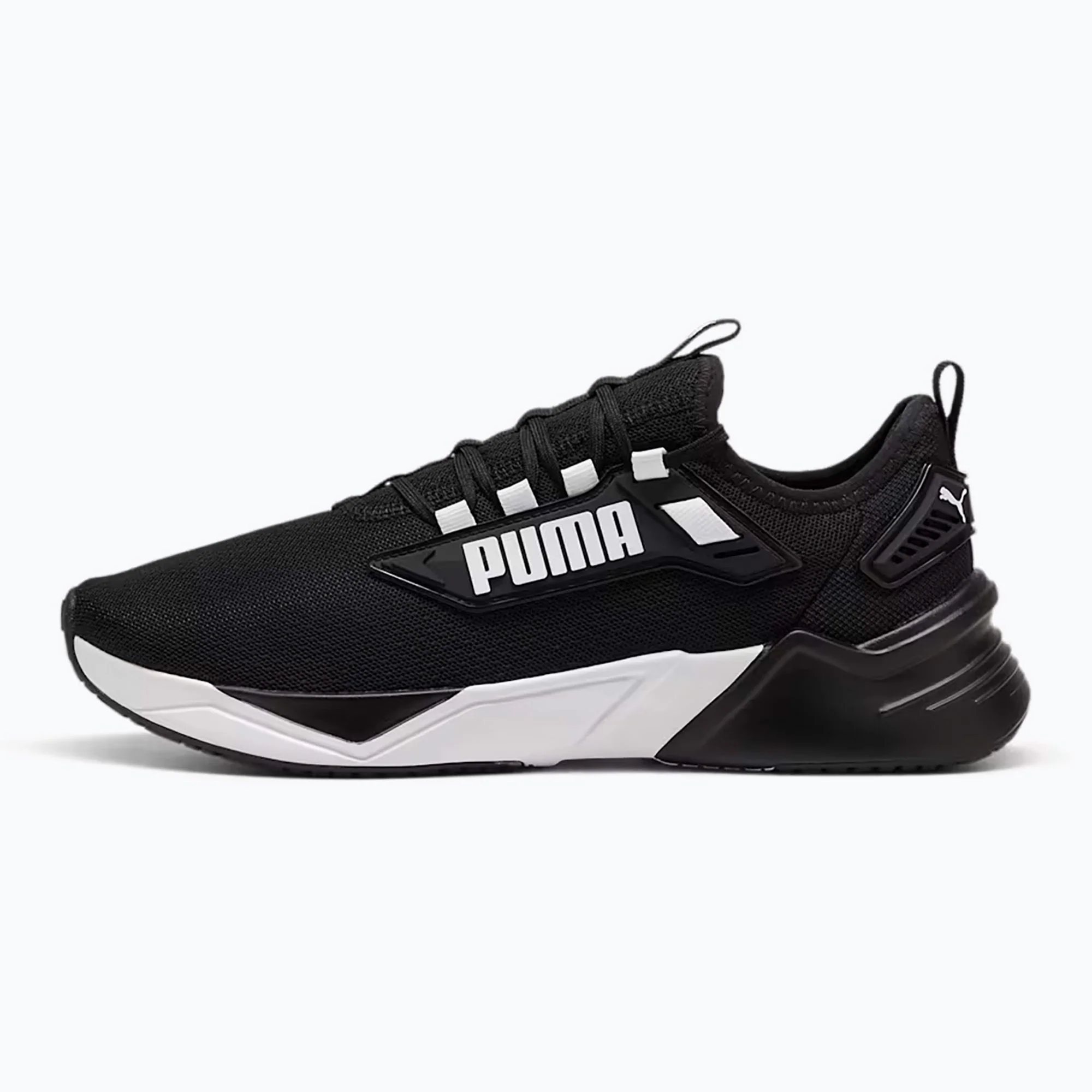 Puma Men's Retaliate Black/White Running Shoes - Image 2