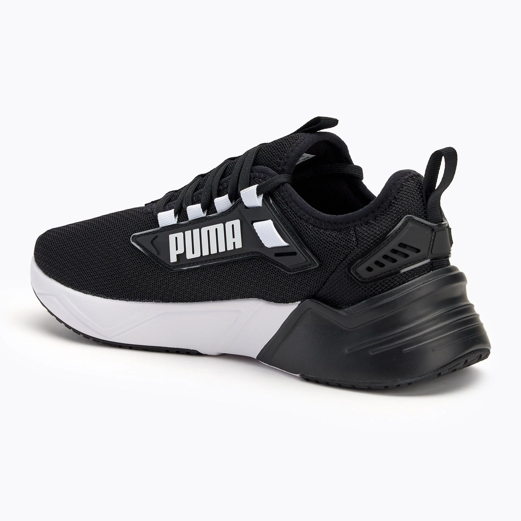 Puma Men's Retaliate Black/White Running Shoes - Image 4