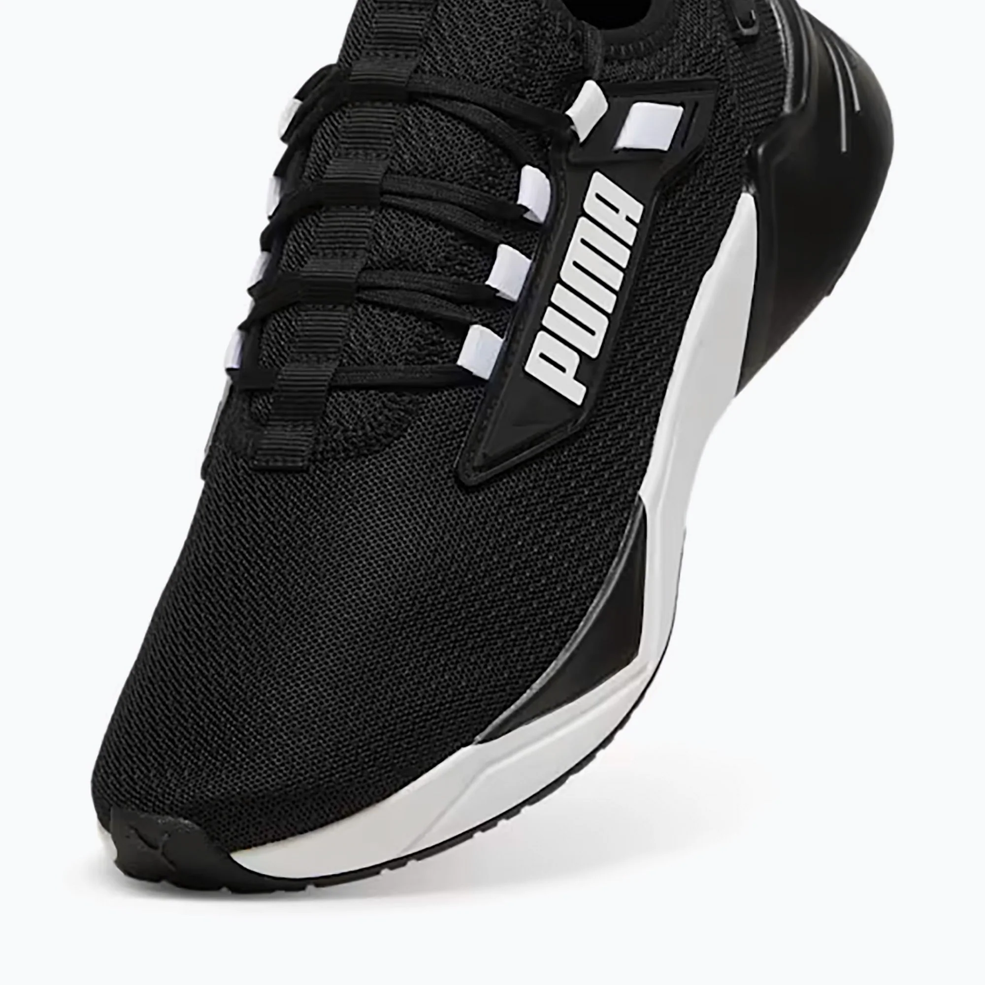 Puma Men's Retaliate Black/White Running Shoes - Image 6