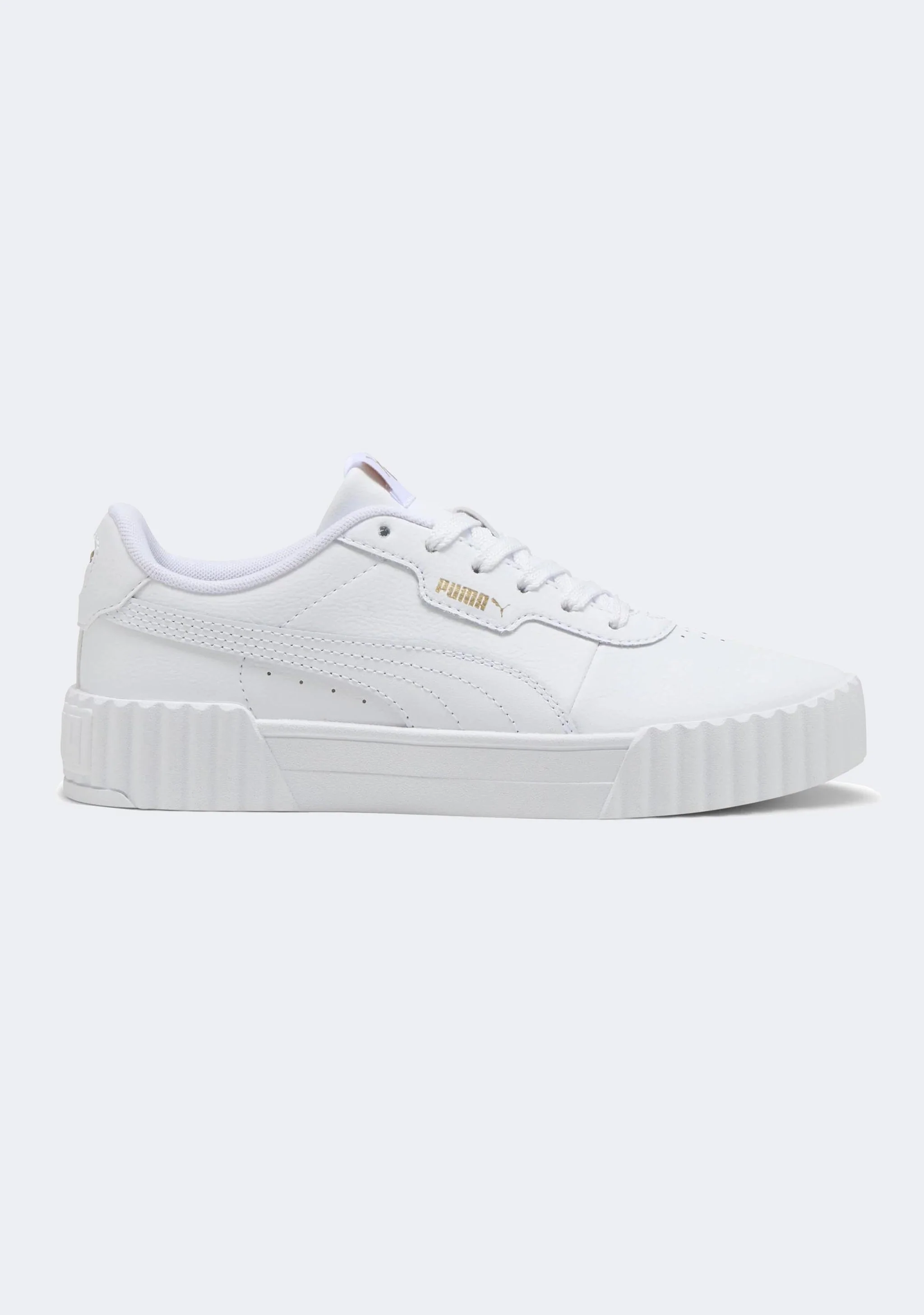 Puma Womens Carina 3.0 White Sneaker Shoes