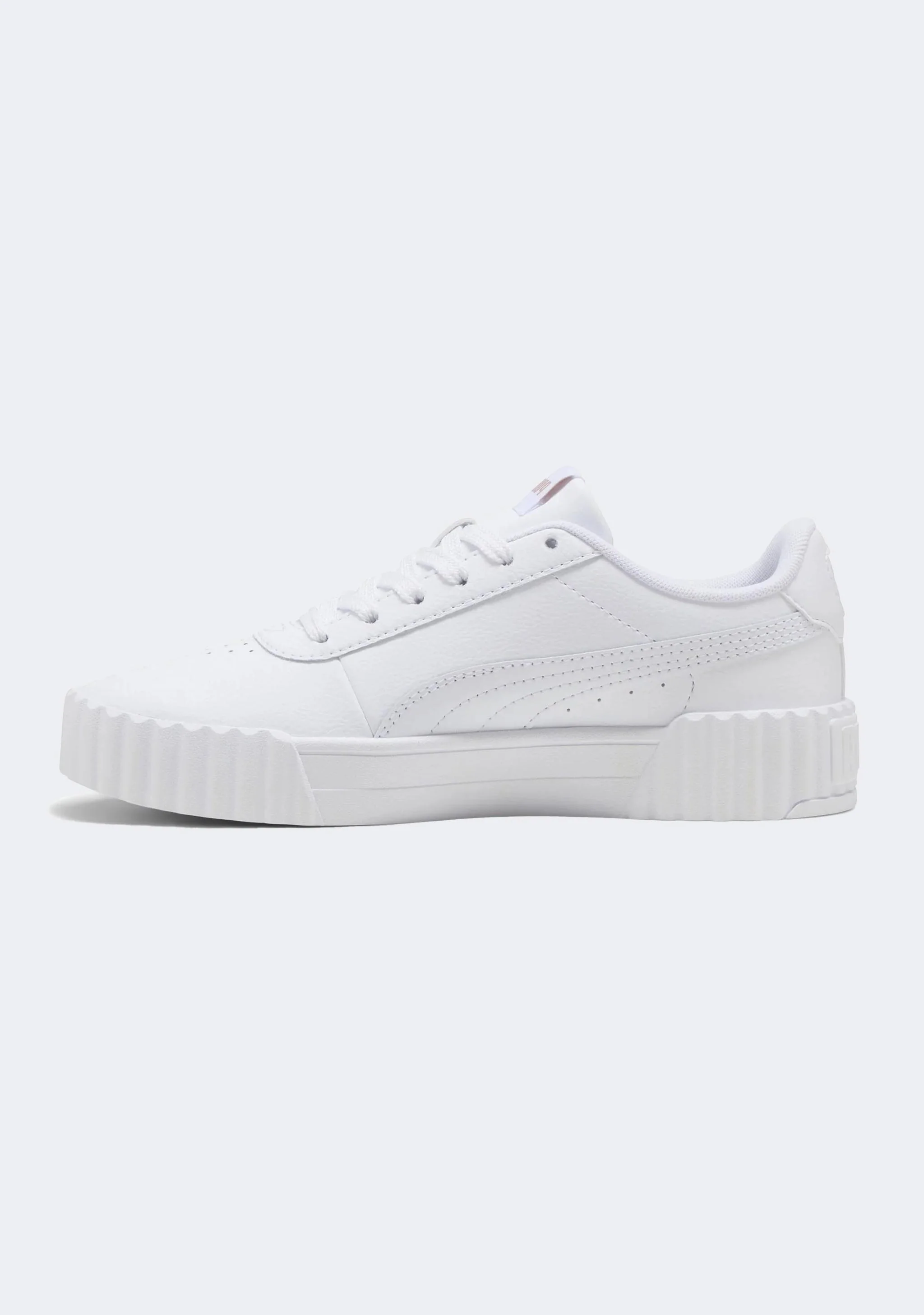 Puma Womens Carina 3.0 White Sneaker Shoes - Image 2