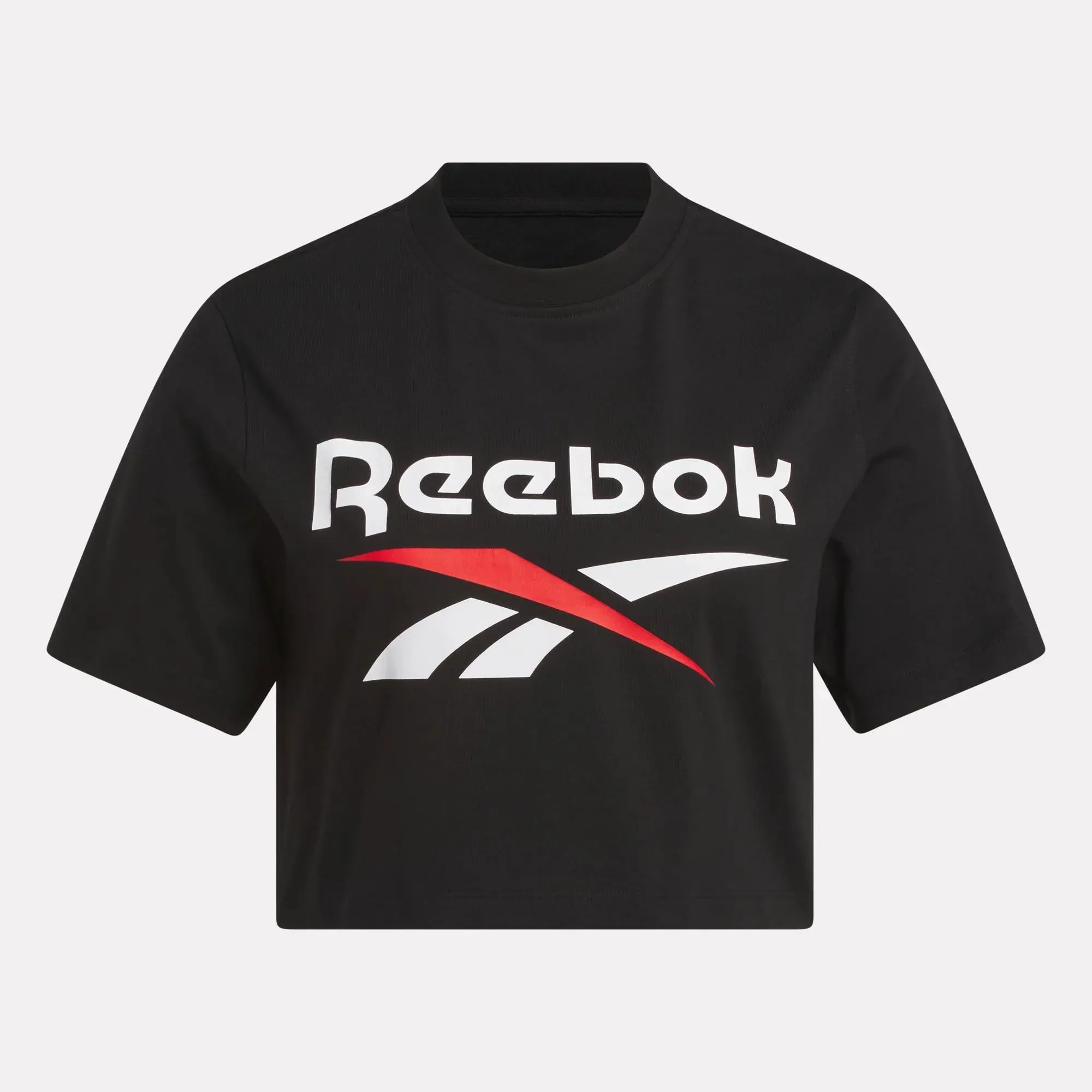 Reebok Women's Clara Black Crop Tee - Image 2