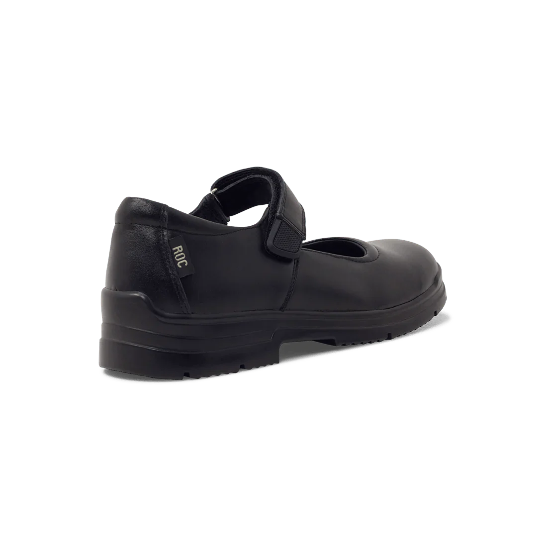 Roc Boots Junior Roulette Strap Black Leather School Shoes - Image 3